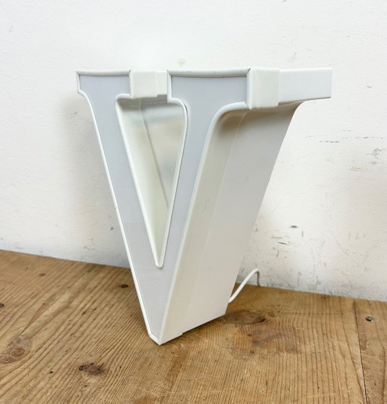 Image 1 of Vintage Illuminated Letter v, 1980s