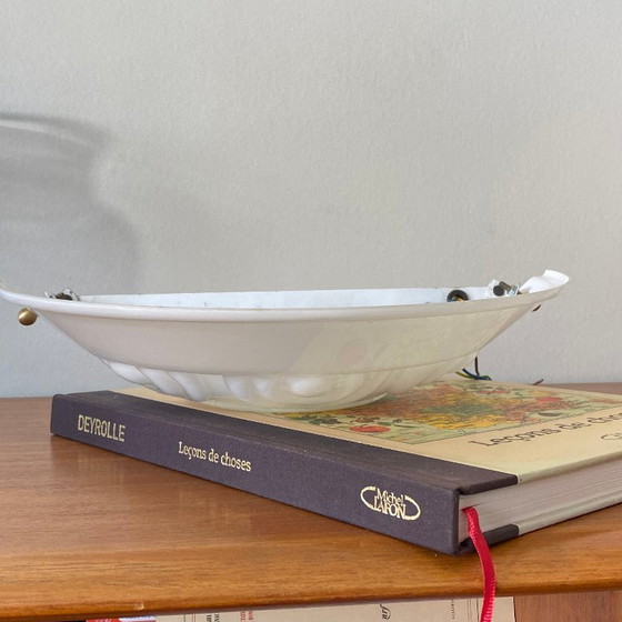 Image 1 of Wandleuchte aus Opalglas, Halbbecken