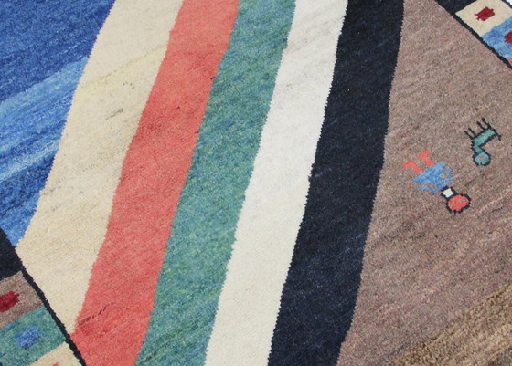 Image 1 of Original Persian carpet Gabbeh Ghashghai oriental carpet 162 cm x 114 cm old natural