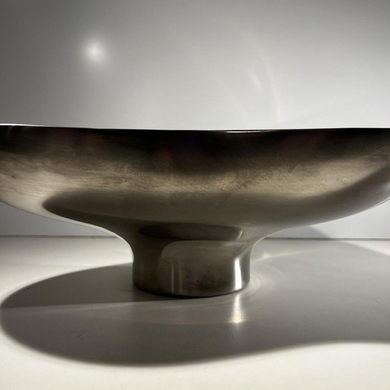 Tripartite Dish in Stainless Steel by Karim Rashid for Georg Jensen, Denmark, 1970s – Crockery, Metal, Design (photo 9 of 13)
