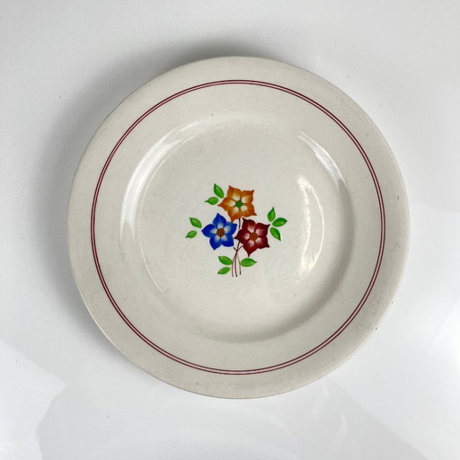 Piatto rotondo "L'alveare", Moulins Des Loups, XX secolo