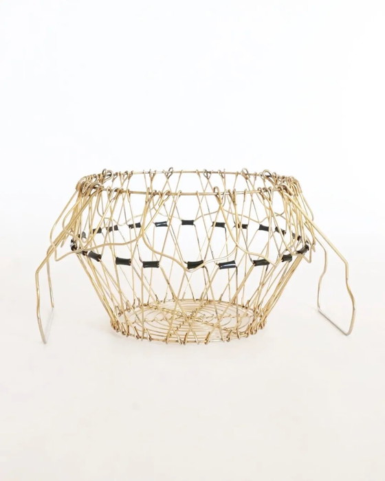 Image 1 of Set vintage di cestini in ottone francese