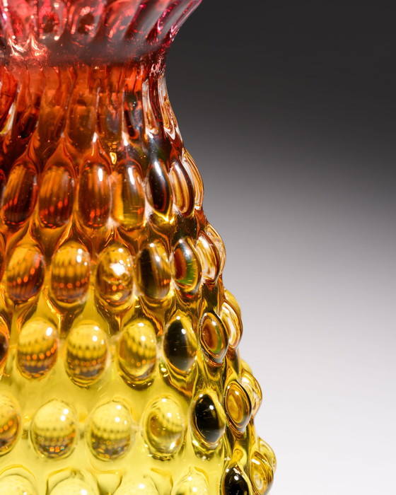 Image 1 of Frantisek Koudelka Skrdlovice Glashütte „Ananas“ Seltenes tschechisches Kunstglas 87287/23