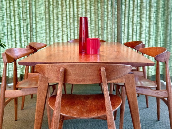 Image 1 of 6 Hans Wegner CH33 teak dining chairs by Carl Hansen from 1960