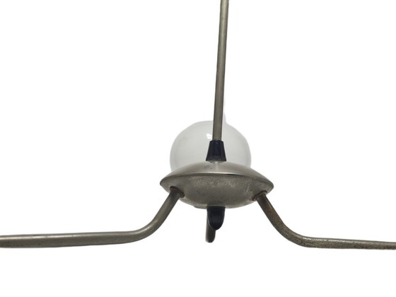 Art Deco Style Chandelier, Poland, 1960s – Glass, Metal (photo 7 of 14)