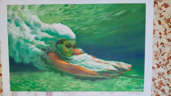 Alejandro Carballosa – 'Fuga' – Original Oil Painting on Canvas (Modern Cubka) – Paintings & Drawings (photo 3 of 5)