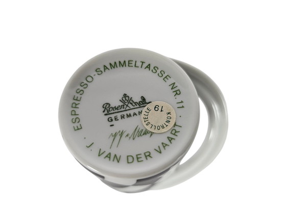 Image 1 of Rosenthal Germania - Jan van der Vaart - Espresso Sammeltasse - N. 11 - 1985