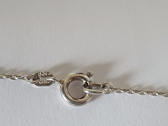 Image 1 of Croix danoise en argent avec collier assorti