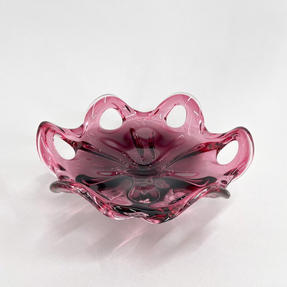 Image 1 of Czech vintage Art glass bowl by Josef Hospodka for Chribska Glassworks, 1960s