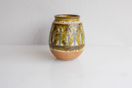 Image 1 of Mid-century modern art Danish pottery vase by Michael Andersen, 1960s