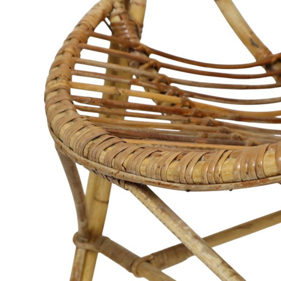 Image 1 of Set vintage di poltrone lounge in rattan stile boho