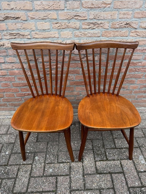 4 sedie a doghe Nesto Pastoe degli anni '60