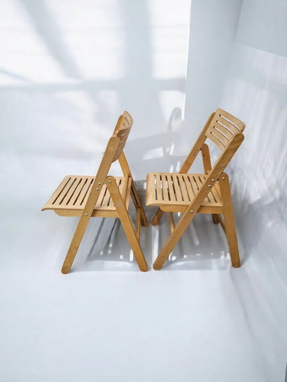 Image 1 of Set of 2 vintage IKEA folding chair folding chairs folding 1980s 1990s