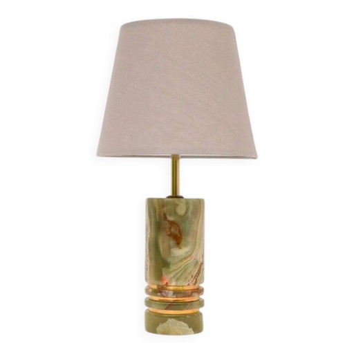 Mid-century modern Italian brass table lamp, 1970s