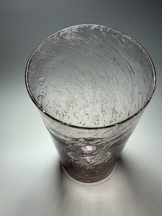 Image 1 of La Verrerie de Biot (France) - Large Hand-Blown Decorative Vase