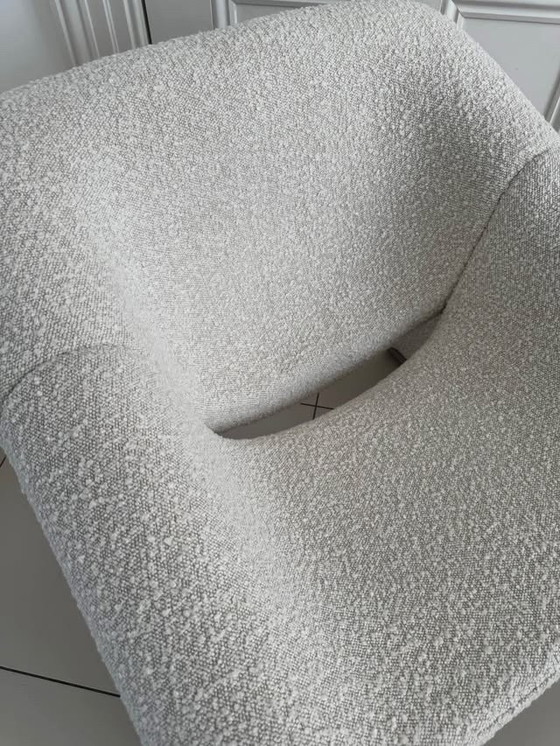 Image 1 of Space Age Lounge Chair in Classic Bouclé