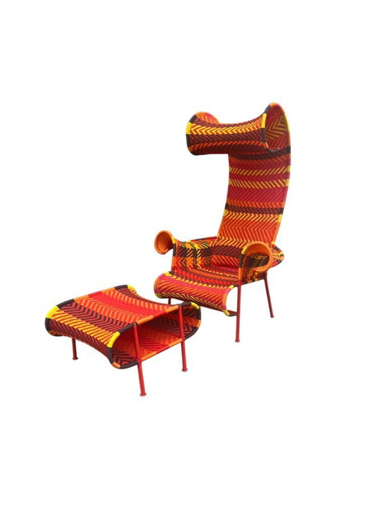 Image 1 of Moroso Shadowy lounge chair with ottoman