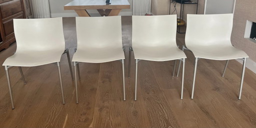 4 chaises Driade Cameleon - Design Philippe Starck