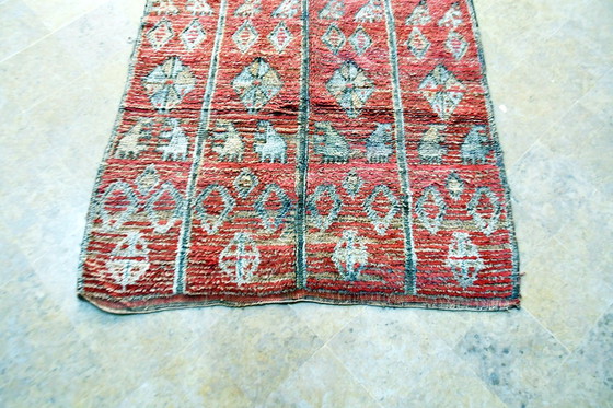Image 1 of Vintage Marokkaans vloerkleed Zemmour - 244 x 155 cm | Roze