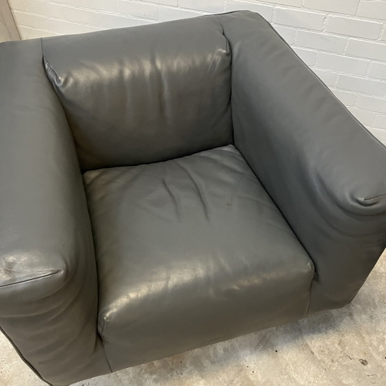 Image 1 of Poltrone di design &quot;Bommel&quot; con etichetta in pelle Gerard Van De Berg