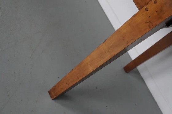 Image 1 of Antiker französischer rustikaler Bauernhaus-Esstisch aus Kirschholz aus dem frühen 20. Jahrhundert