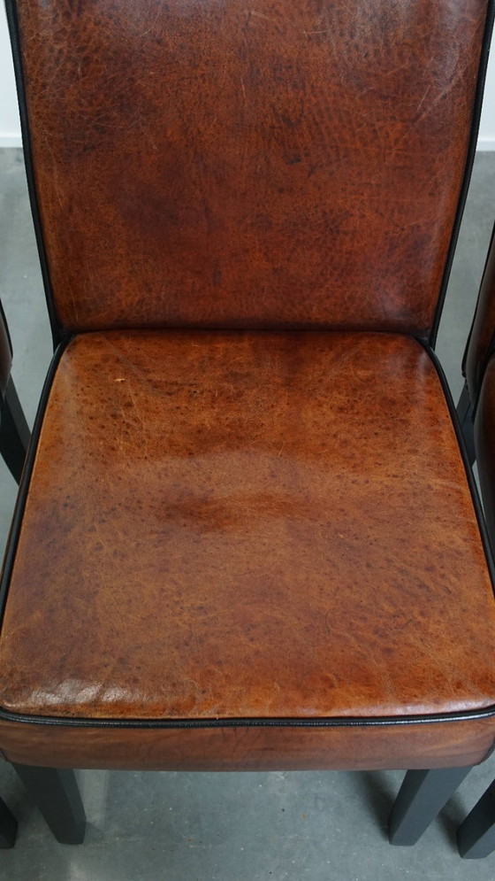 Image 1 of 4 x Comoda sedia da pranzo in pelle di pecora