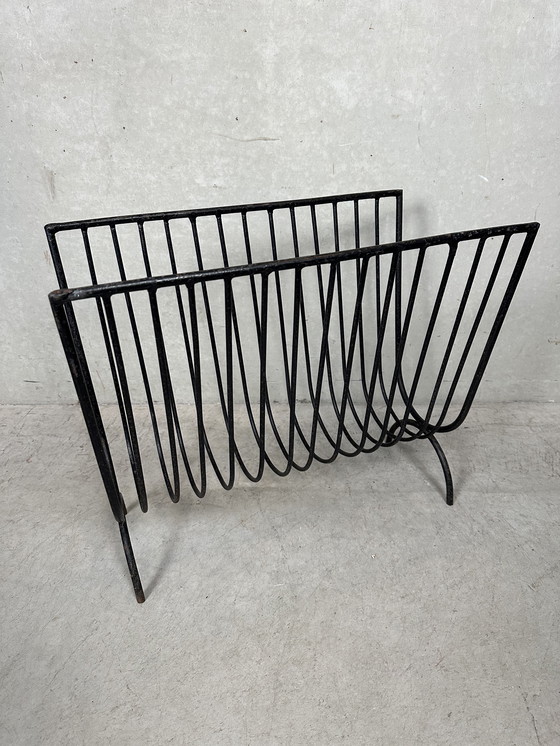 Image 1 of Vintage industriële magazinehouders