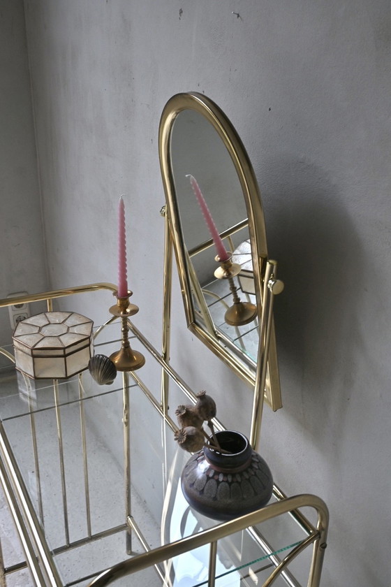 Image 1 of Toletta color oro Hollywood Regency