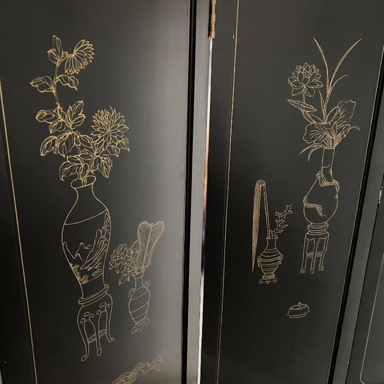 Image 1 of Divisorio cinese in pietra ollare dipinto a mano, metà secolo, anni '50