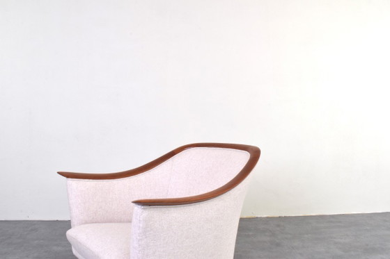 Image 1 of Mid-Century Norwegian Teak Armchairs by Fredrik A. Kayser for Vatne Lenestolfabrikk, 1960s, Set of 2