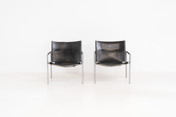 Image 1 of Early Pair of “SE02” Arm Chairs by Martin Visser for Spectrum (The Netherlands, 1960s)