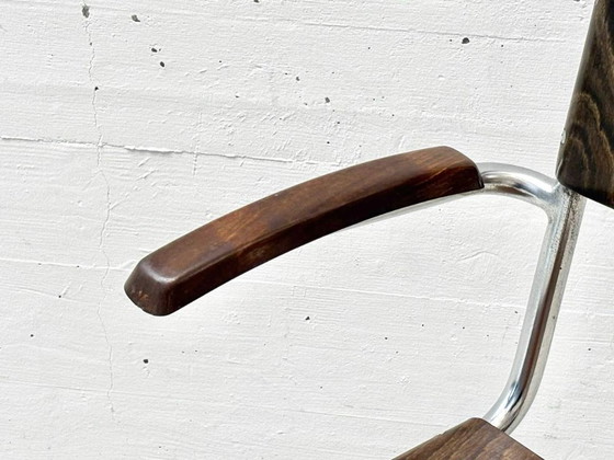 Image 1 of Piétement luge S43 avec tabouret de Mart Stam pour Bremshey & Co, années 1940