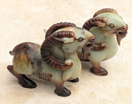 Image 1 of Set unico di capre cinesi di giada