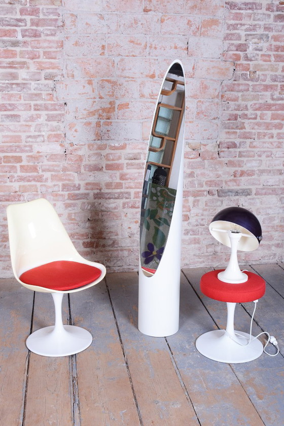 Miroir sur pied original de style Mid-Century, par Roger Lecal, en plastique, France, années 1970 – Glass (photo 6 of 8)