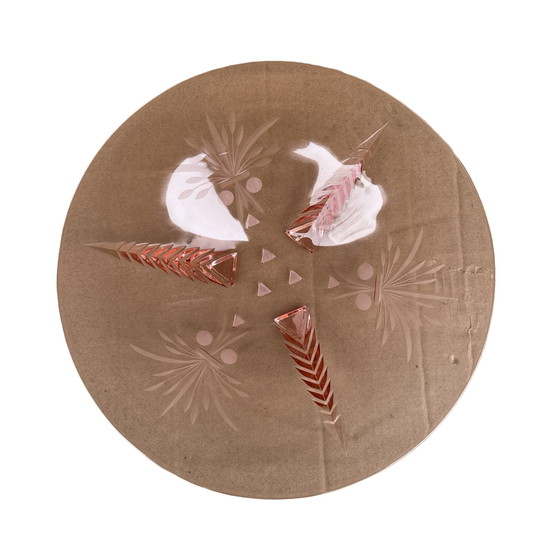 Image 1 of Assiette à saumon de style Art déco, Brzozówka, aciérie de Niemen, Pologne, vers 1930