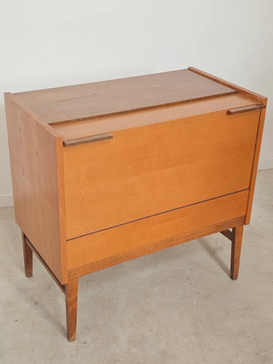 Deken kist of minibar Frantisek Mezulanik voor Up Zavody 60 – Barkrukken, Wood, Mid Century Modern (photo 2 of 30)