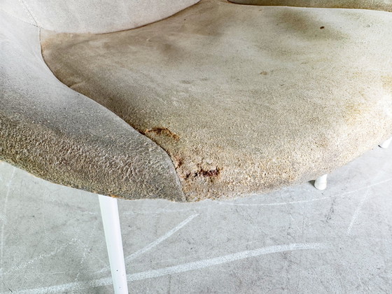 Image 1 of Set van 2 originele midcentury fauteuils Lusch & Co Baloon Chair suède