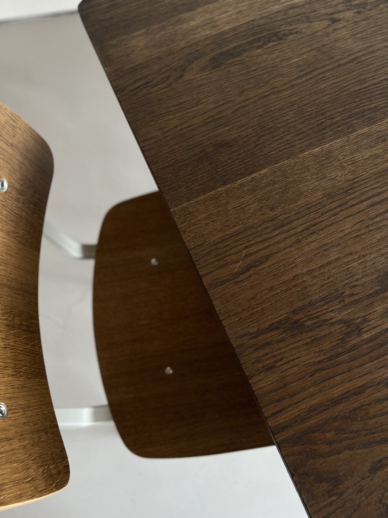 Image 1 of Hay Friso Kramer 1x Pyramid table + 4x Result chairs