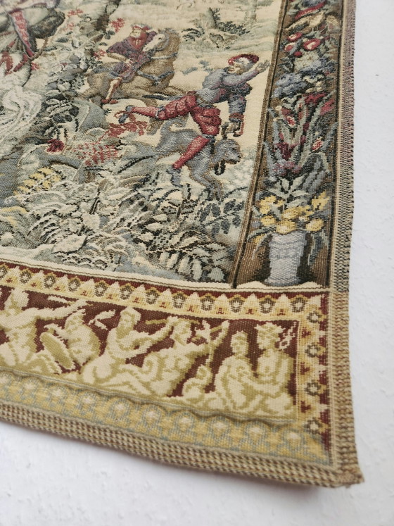 Belgische mittelalterliche Gobelin Jacquard flämische Wandteppich „Jagden des Kaisers Maximilian“ oder (photo 12 of 15)