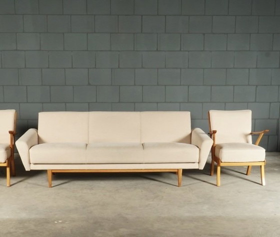 Image 1 of Vintage Danish Walnut Seating Area 1960s