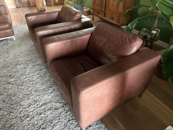 Image 1 of Sofá Hulshoff + otomana + 2 sillones