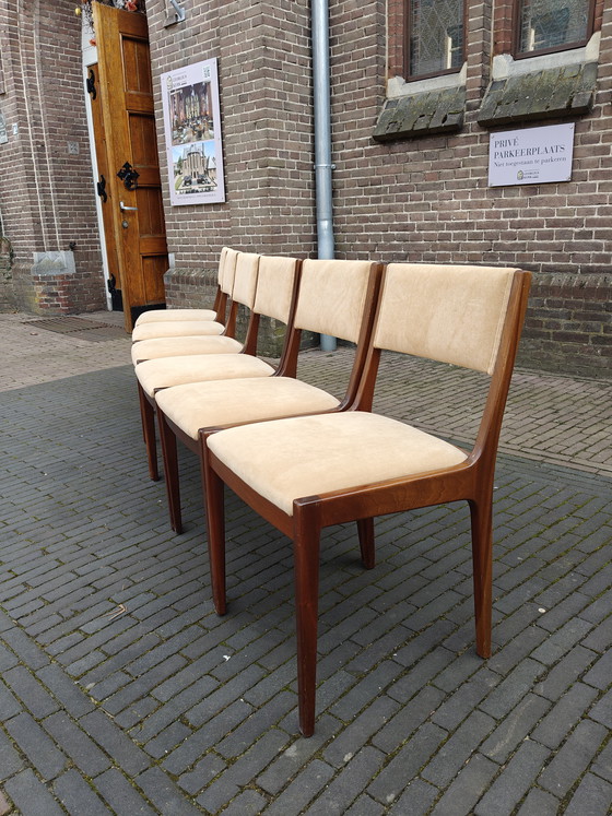 Image 1 of Set vintage eetkamerstoelen zes stuks