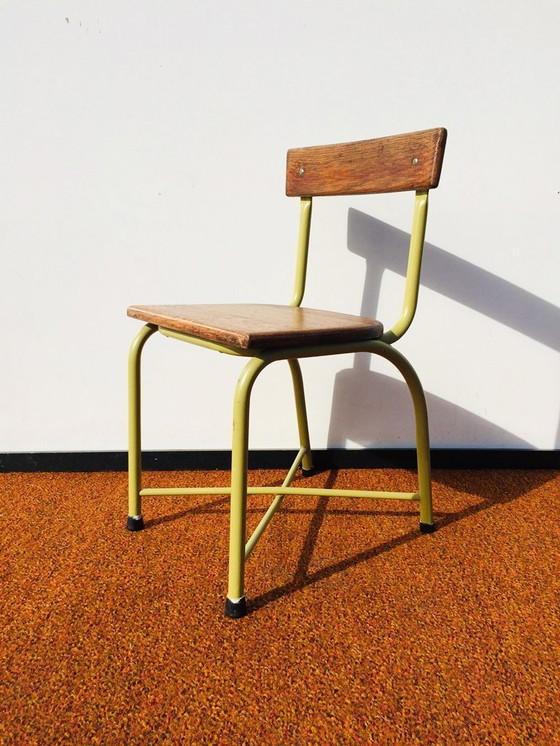 Image 1 of Vintage industrial TUBAX toddler chair [Vintage 50s] children's chair