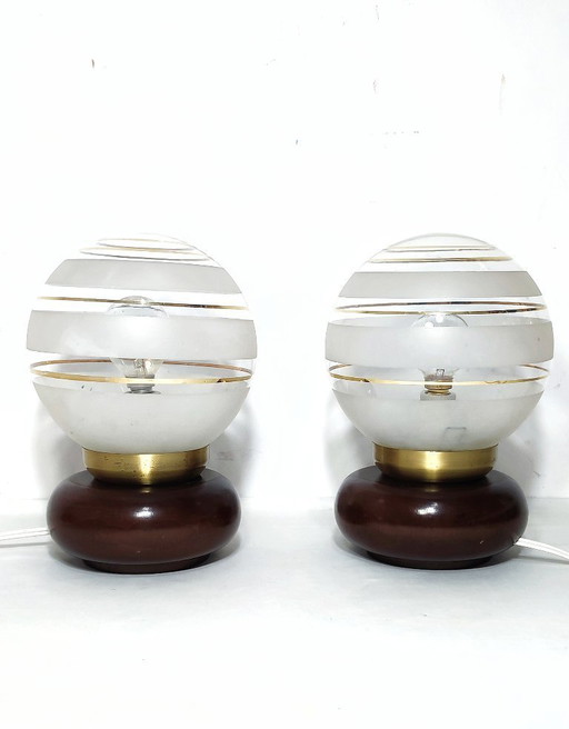 Parir of table lamps. Spain, 1970s.