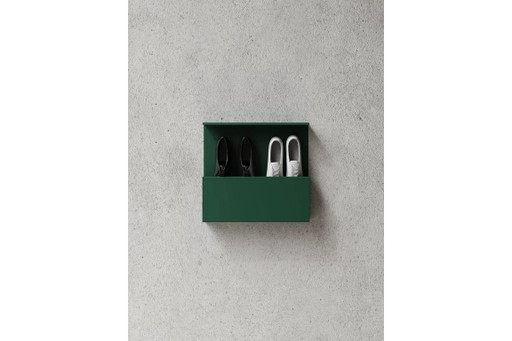 NICHBA Scatola porta scarpe 50 cm – Verde – wandkast, Metal