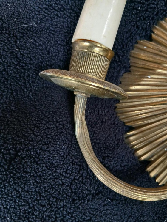 Maison Charles Soleil Bronze Wall Lights – Brass (photo 3 of 7)