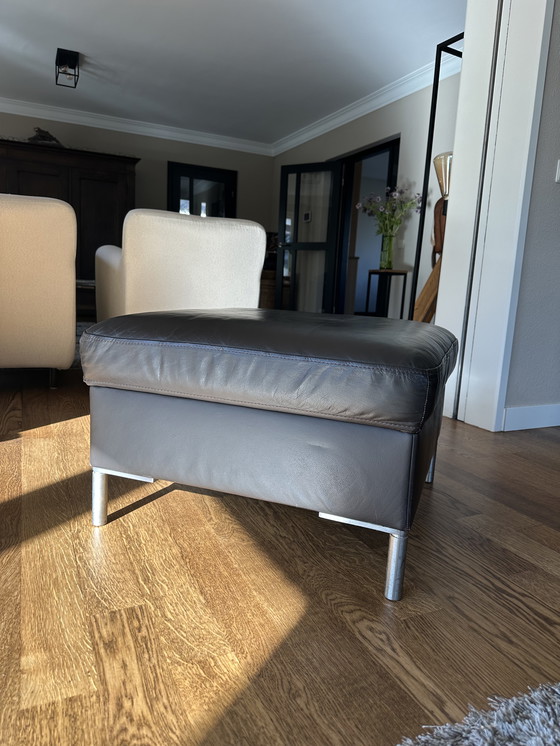 Image 1 of Ensemble de canapés en cuir paddés