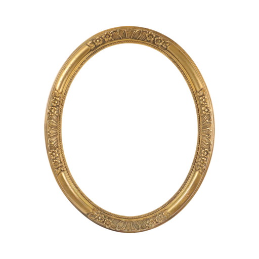 Oval Gold Frame Baroque Style