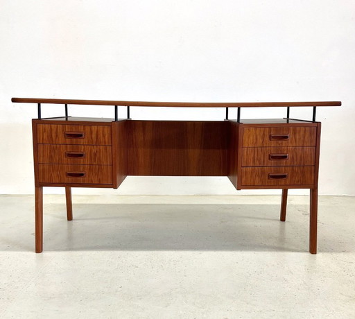Danish Teak 'Floating-Top' Desk, 1960s.