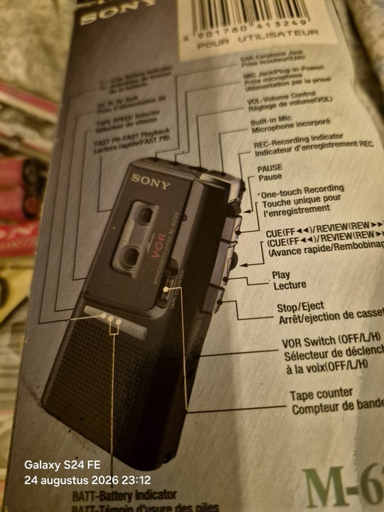 Mini registratore a cassette – Sony, Decorazione, Metal, Plastic (photo 5 of 7)